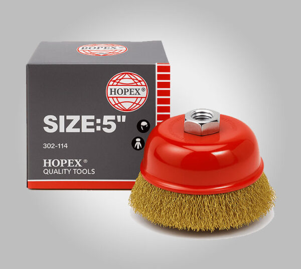 Cepillo Metálico de Copa HOPEX 5” Ref. 302-114