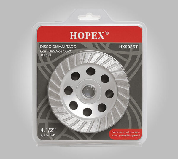 Disco Diamantado HOPEX HX9025T 4.5” Copa Turbo