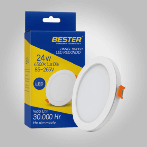 Panel LED Redondo Empotrable 24W / 6500 K