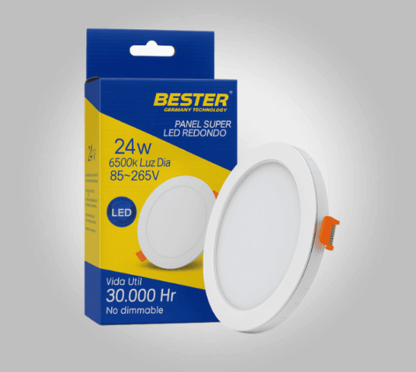 Panel LED Redondo Empotrable 24W / 6500 K