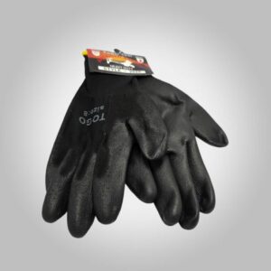 Guantes de poliéster y nitrilo